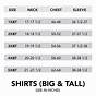 Van Heusen Regular Fit Dress Shirt Size Chart