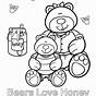 Printable Teddy Bear Coloring Pages