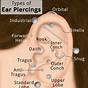 Ear Piercing Types And Names