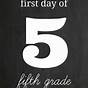 First Day Of 4th Grade Printable