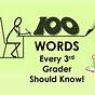 Words A Third Grader Should Know