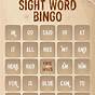 Printable Sight Word Bingo
