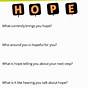 Hope In Recovery Worksheet