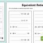 Equivalent Ratio Tables Worksheet