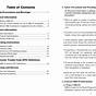 Operations Manual Table Of Contents