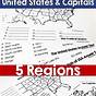 5 Regions Of The United States Worksheets