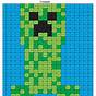 Minecraft Grid Coloring Pages