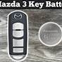 2018 Mazda 3 Key Fob Battery