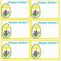 Printable Easter Name Tags Template