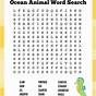 Under The Sea Word Search