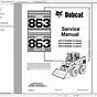 Bobcat 863 Parts Manual