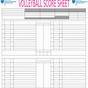 Downloadable Printable Volleyball Score Sheet Pdf