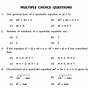 Quadratic Equations Worksheet With Answers Pdf