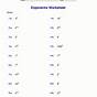 Division Exponents Worksheet