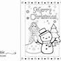 Printable Christmas Cards To Coloring
