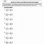 Division With Fractions Worksheet