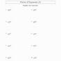 Product Of Powers Worksheet Pdf