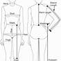 Female Tailoring Measurement Chart
