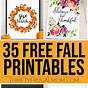 Free Fall Printables