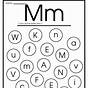 M Worksheets For Preschool
