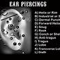 Ear Piercing Chart For Different Styles