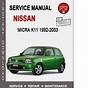 Nissan Micra K11 Manual Pdf Free