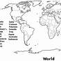Printable World Map Worksheet
