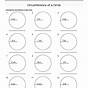Finding The Area And Circumference Of A Circle Worksheet Ans