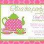Printable Tea Party Invitations