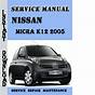 Nissan Micra K12 Owners Manual Pdf