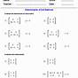 Scalar Multiplication Of Matrices Worksheet
