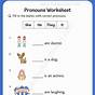 Identify Pronouns Worksheet
