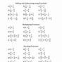 Fraction Operations Worksheets