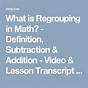 Regrouping Definition In Math