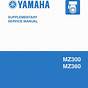 Yamaha Mz300 Owner's Manual Carburetor Adjustment
