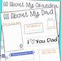 Free Printable All About My Dad Worksheets