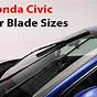 2015 Honda Civic Wiper Blades Size