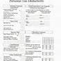 Free Printable Tax Deduction Worksheets