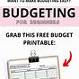 Making A Budget Worksheet