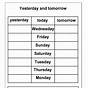 Date Worksheet Kindergarten