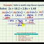 Solve Equations With Decimals
