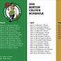 Printable Boston Celtics Schedule