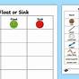 Worksheets On Sinking And Floating Objects