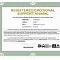 Free Printable Blank Emotional Support Animal Certificate