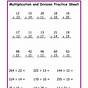 Long Division And Multiplication Worksheet
