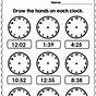 Telling Time By The Minute Worksheets