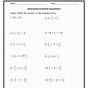 Fraction Equations Worksheets