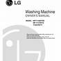 Lg Washing Machine Manuals