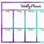 Pdf Weekly Planner Printable