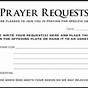 Prayer Request Cards Printable